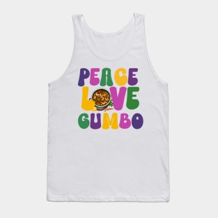 Peace Love Gumbo-Mardi Gras Louisiana Tank Top